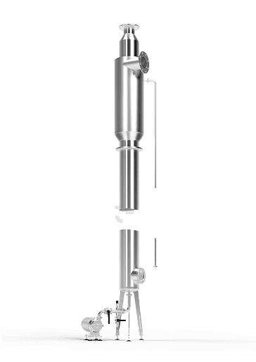 picture of the foam system with sensor and pump